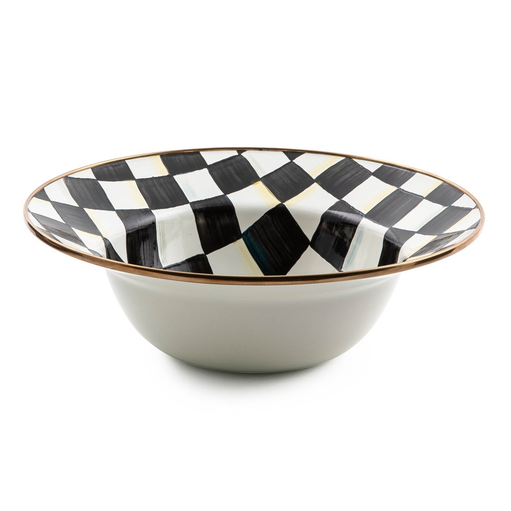 Check Enamel Serving Bowl - Courtly Check mackenzie-childs Panama imagen 1