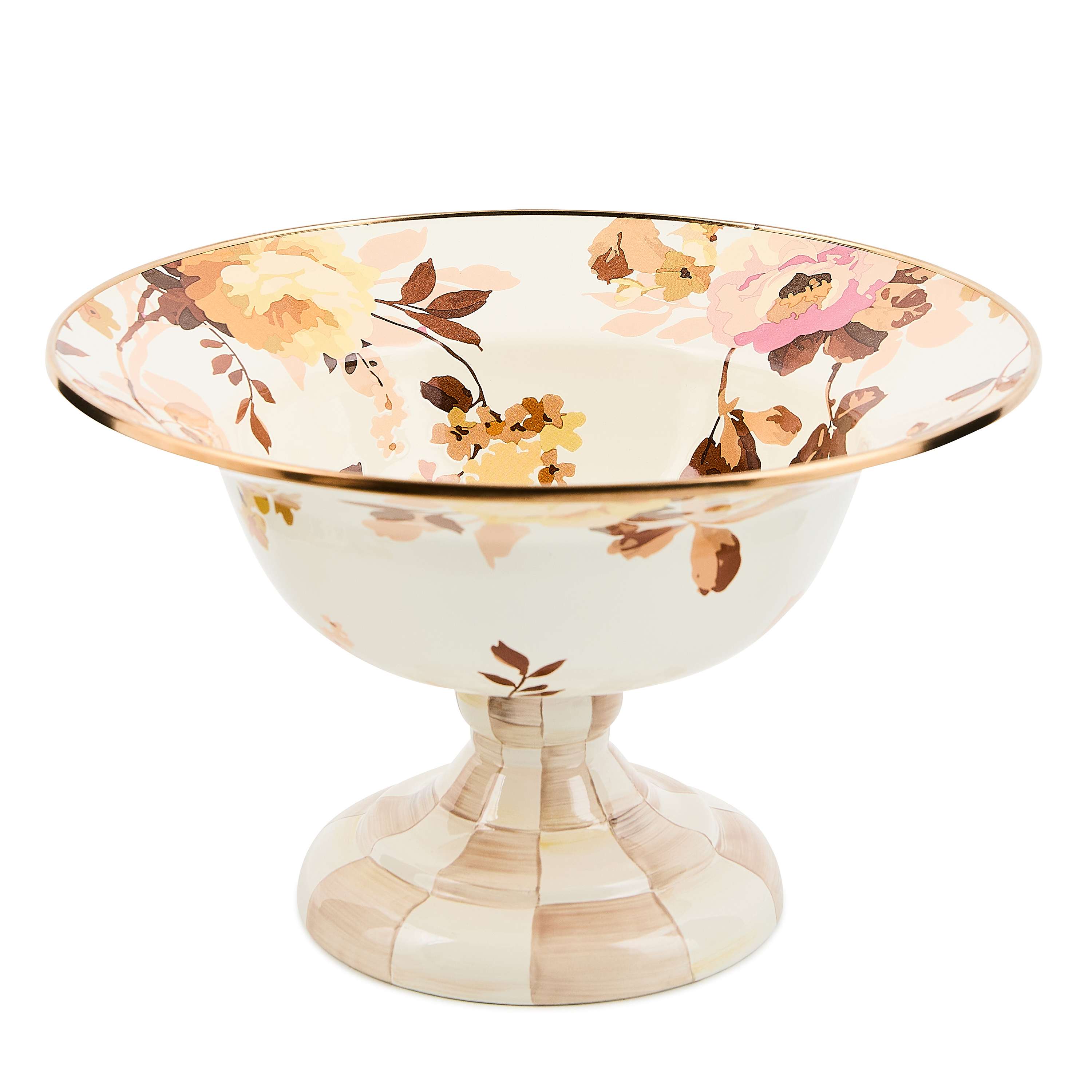 Wild Rose White Large Compote