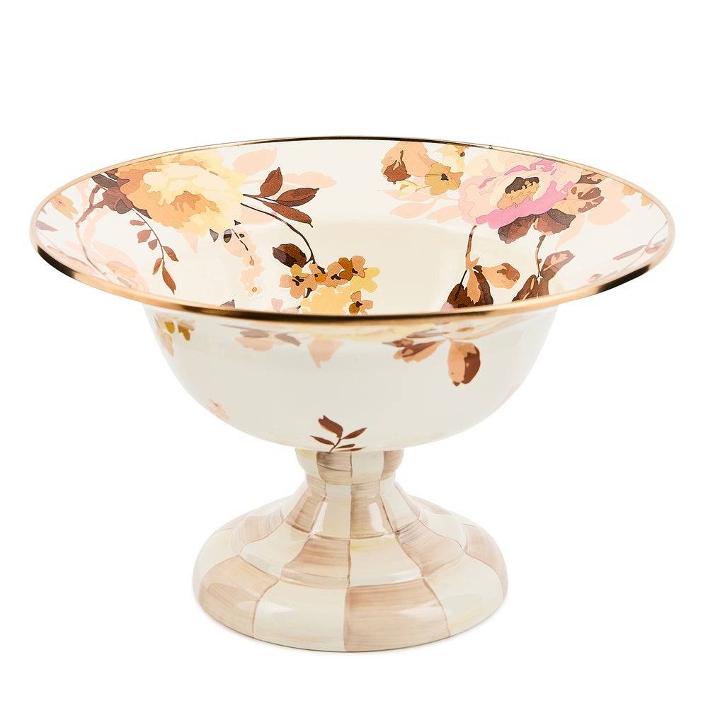 Wild Rose White Large Compote mackenzie-childs Panama imagen 1