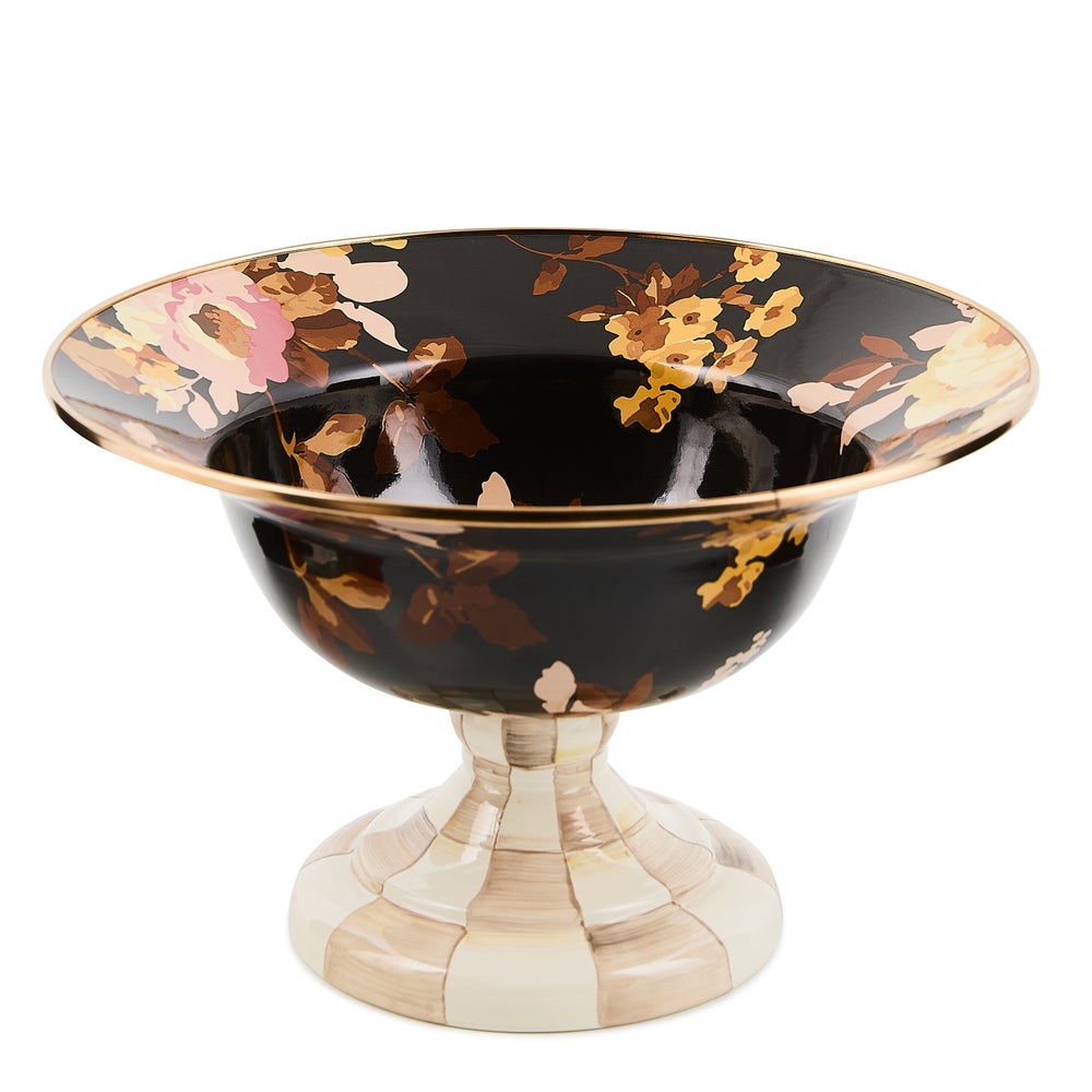 Wild Rose Brown Large Compote mackenzie-childs Panama imagen 1