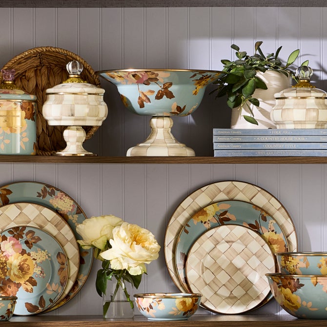 Wild Rose Slate Large Compote image number 2