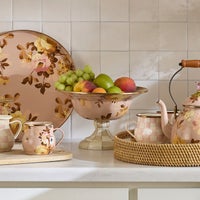 Wild Rose Mauve Large Compote