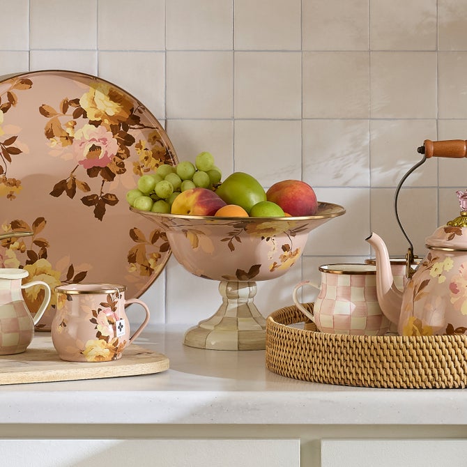 Wild Rose Mauve Large Compote image number 2