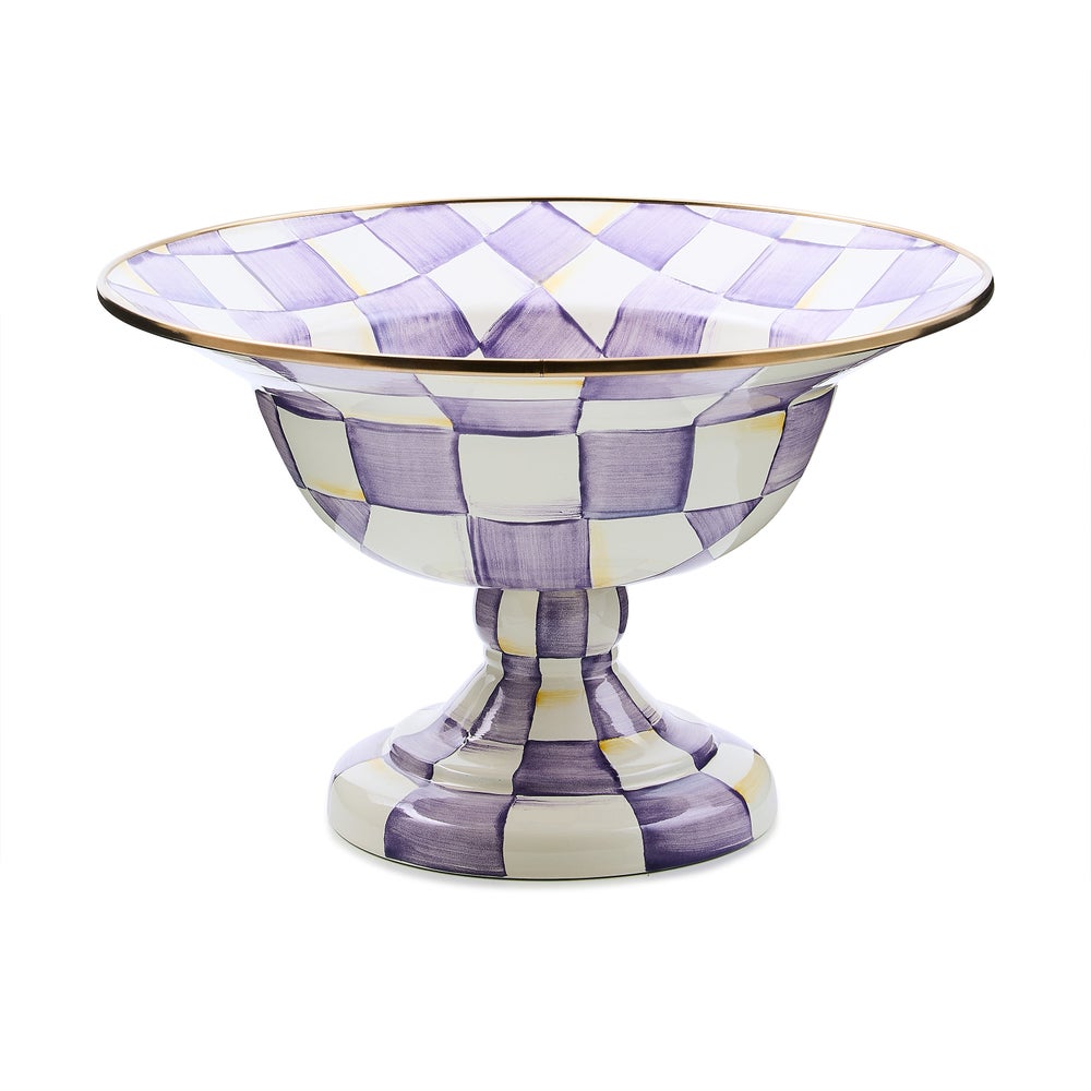 Violet Check Large Compote mackenzie-childs Panama imagen 1