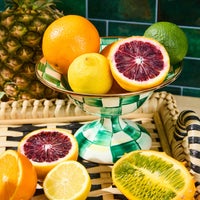 Emerald Check Small Compote