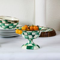 Emerald Check Small Compote