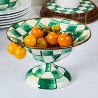 Emerald Check Small Compote