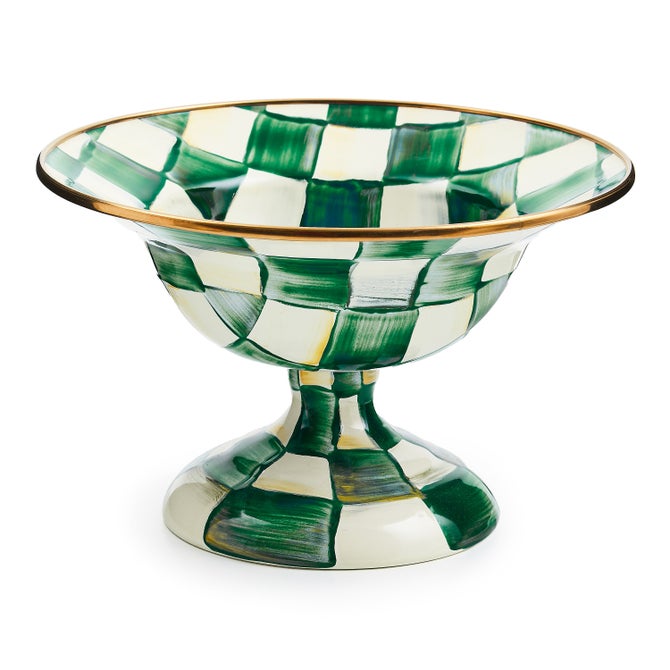 Emerald Check Small Compote image number 0