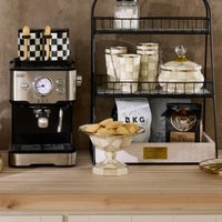 Check Enamel Compote