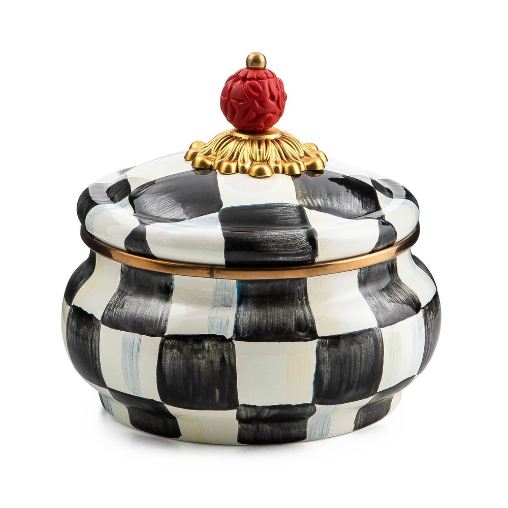 Check Squashed Pot - Courtly Check mackenzie-childs Panama imagen 1