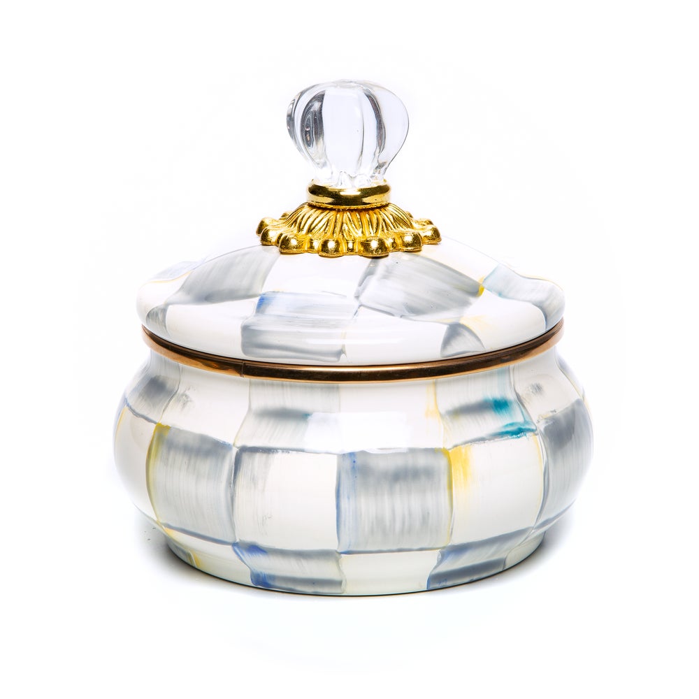 Check Squashed Pot - Sterling Check mackenzie-childs Panama imagen 1