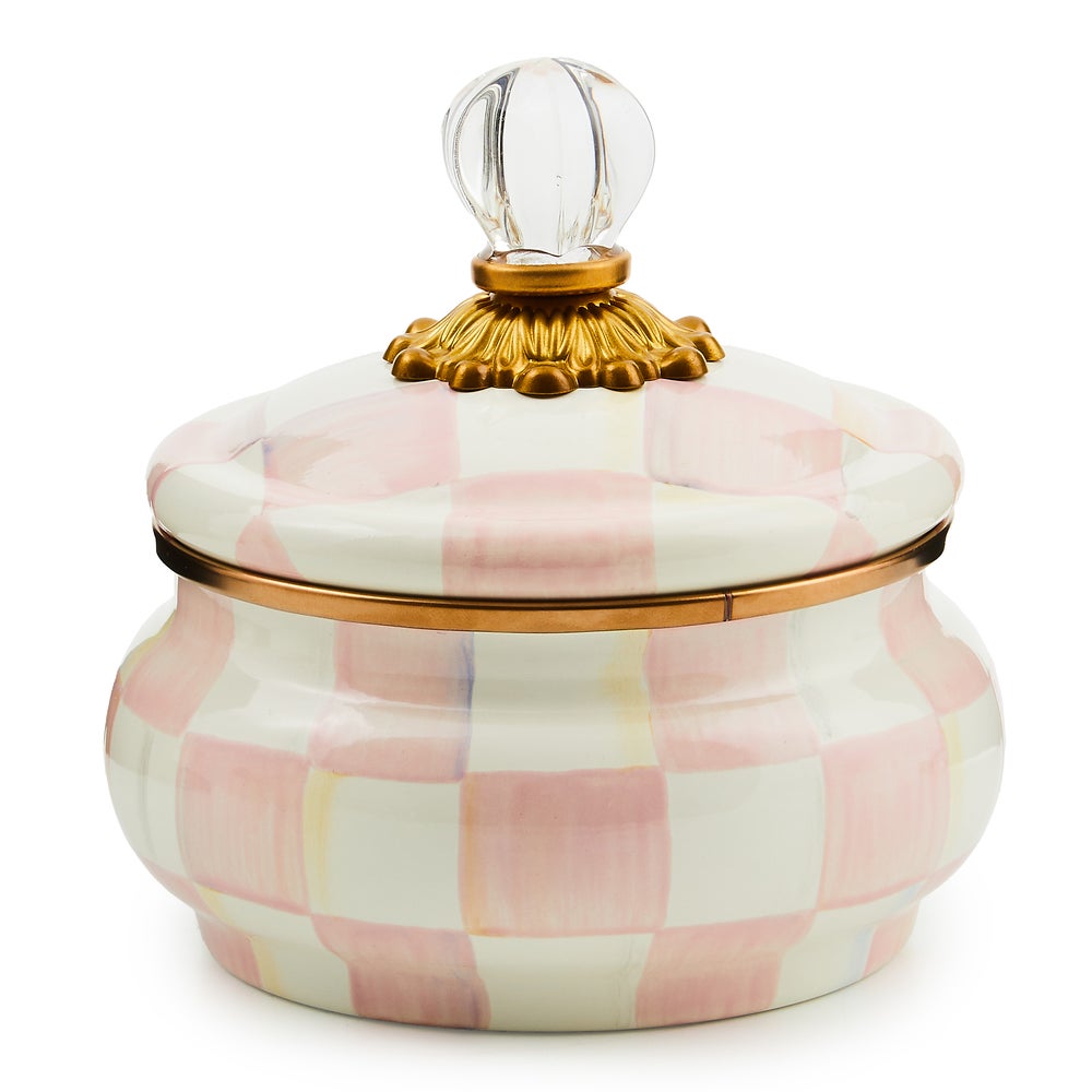 Check Squashed Pot - Rosy Check mackenzie-childs Panama imagen 1