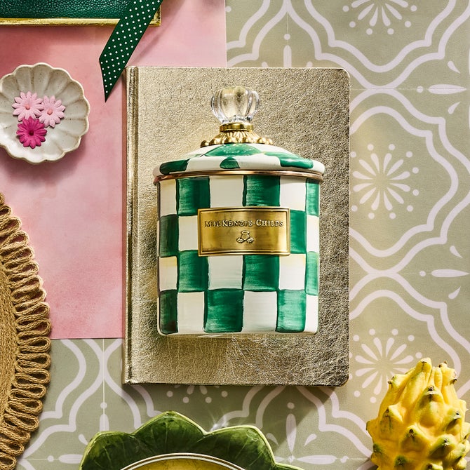 Emerald Check Small Canister image number 6