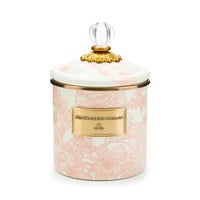 Rosy English Garden Enamel Canisters