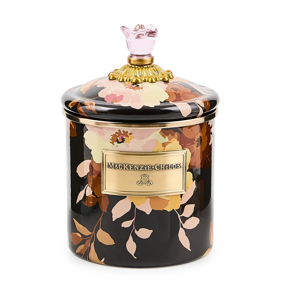 Wild Rose Brown Canisters mackenzie-childs Panama imagen 1 Wild Rose Brown Canisters mackenzie-childs Panama imagen 1