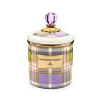Tartan Violet Small Canister