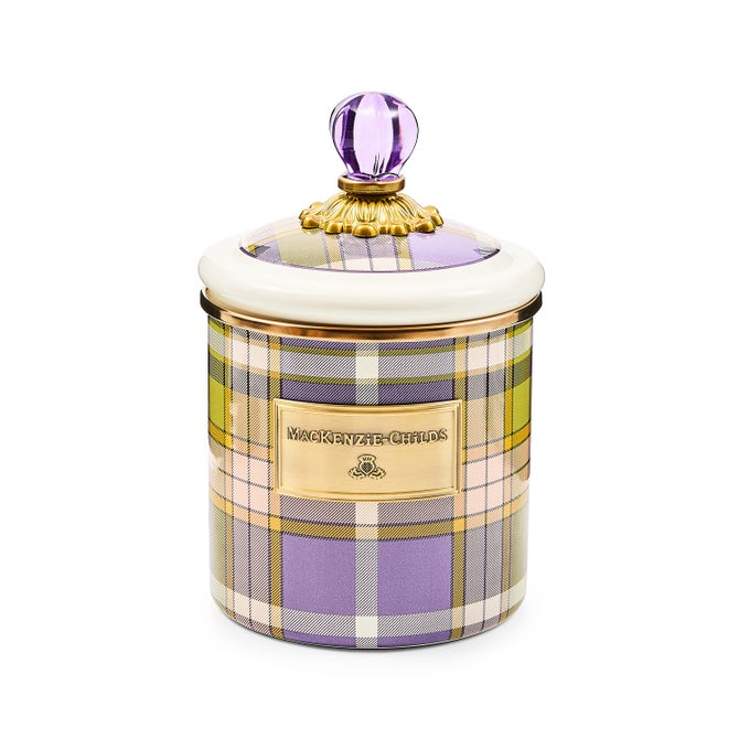 Tartan Violet Small Canister image number 0
