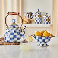 Royal Check Enamel Canisters