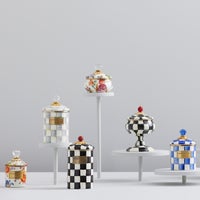 Royal Check Enamel Canisters