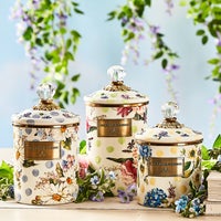 Wildflowers Enamel Canisters