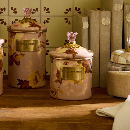 Wild Rose Mauve Small Canister