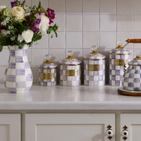 Violet Check Small Canister