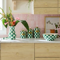 Emerald Check Medium Canister