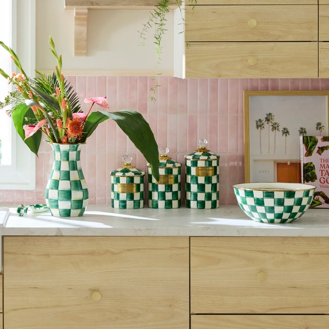 Emerald Check Medium Canister image number 6