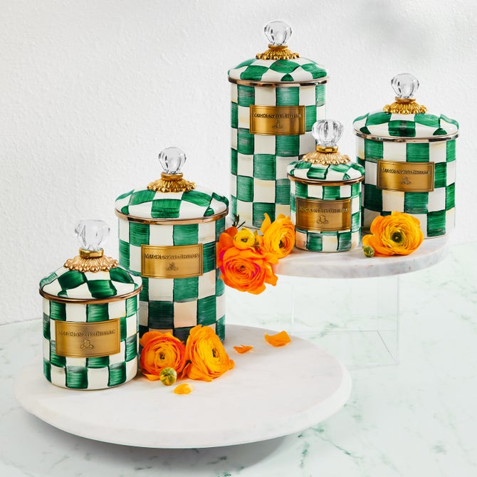 Emerald Check Medium Canister image number 8