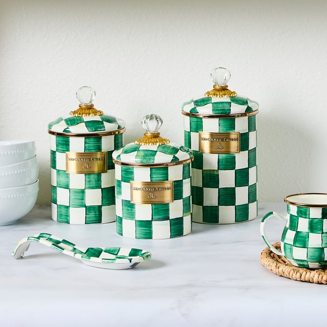 Emerald Check Medium Canister image number 10