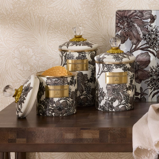 Sterling English Garden Enamel Canisters image number 4