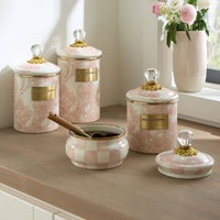 Rosy English Garden Medium Canister