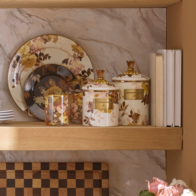 Wild Rose White Medium Canister image number 3