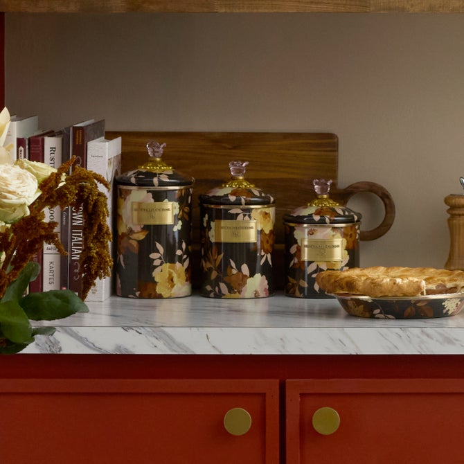 Wild Rose Brown Medium Canister image number 1