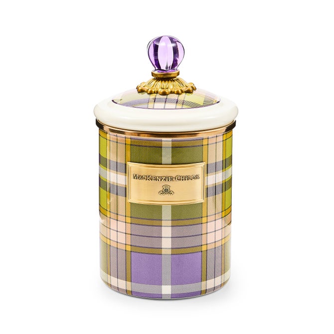 Tartan Violet Medium Canister image number 0