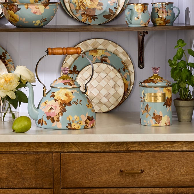 Wild Rose Slate Medium Canister image number 4