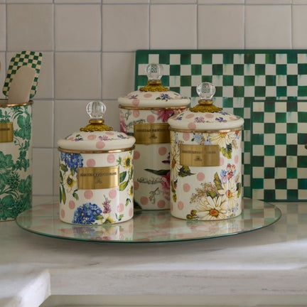 Wildflowers Pink Medium Canister