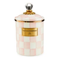 Rosy Check Enamel Canisters