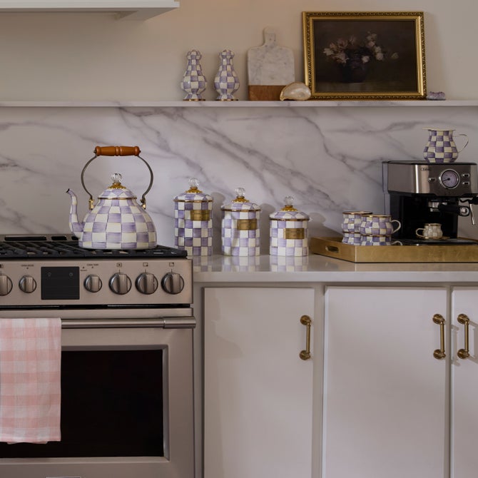 Violet Check Medium Canister image number 2