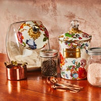 White Flower Market Medium Canister