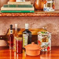 White Flower Market Medium Canister