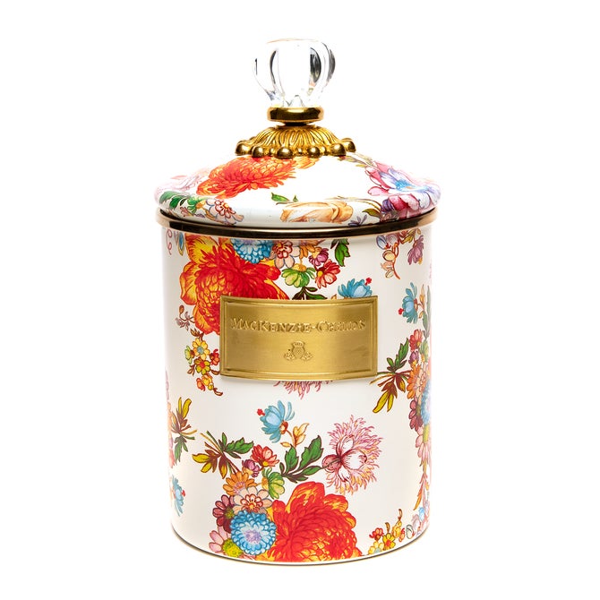 White Flower Market Medium Canister image number 0