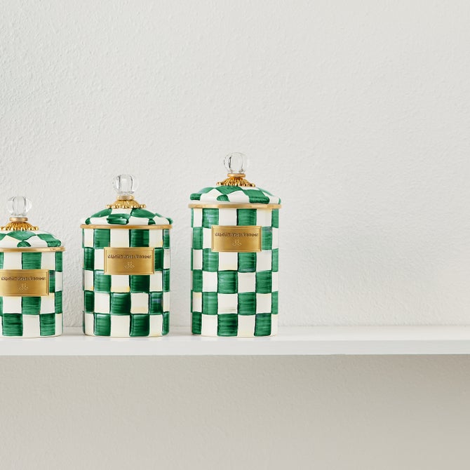 Emerald Check Large Canister image number 7