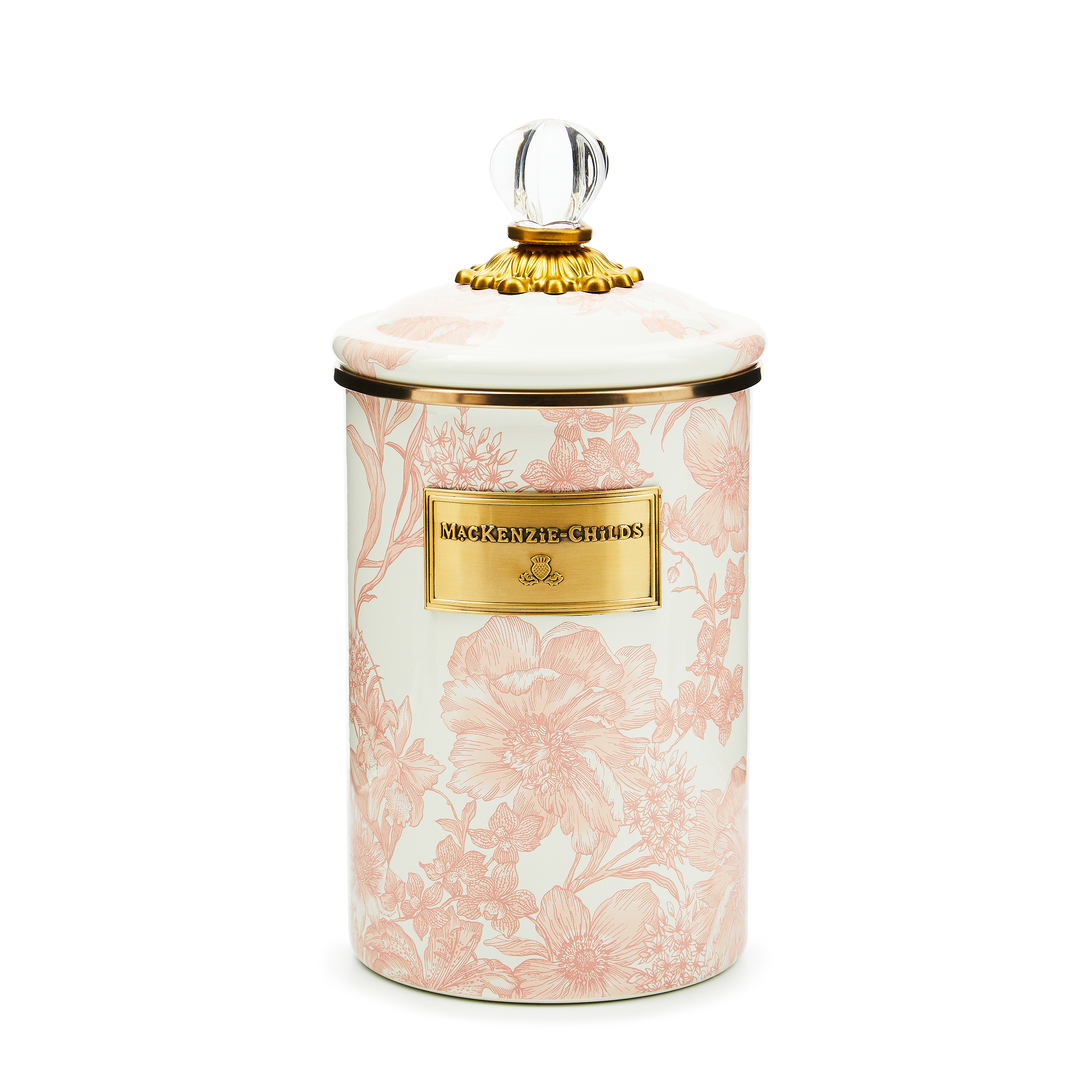 Rosy English Garden Large Canister