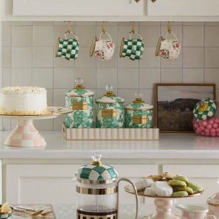 Emerald English Garden Large Canister