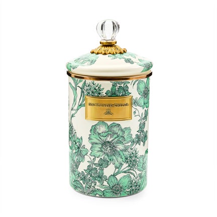 Emerald English Garden Large Canister