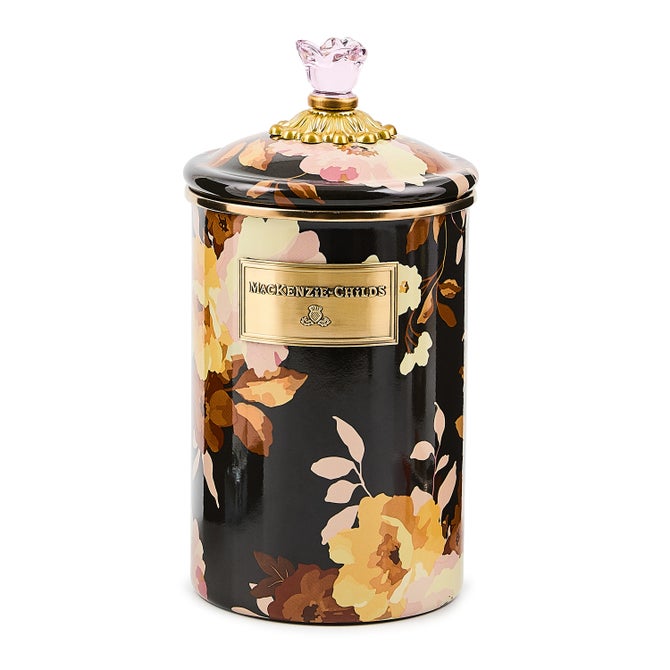 Wild Rose Brown Large Canister image number 0