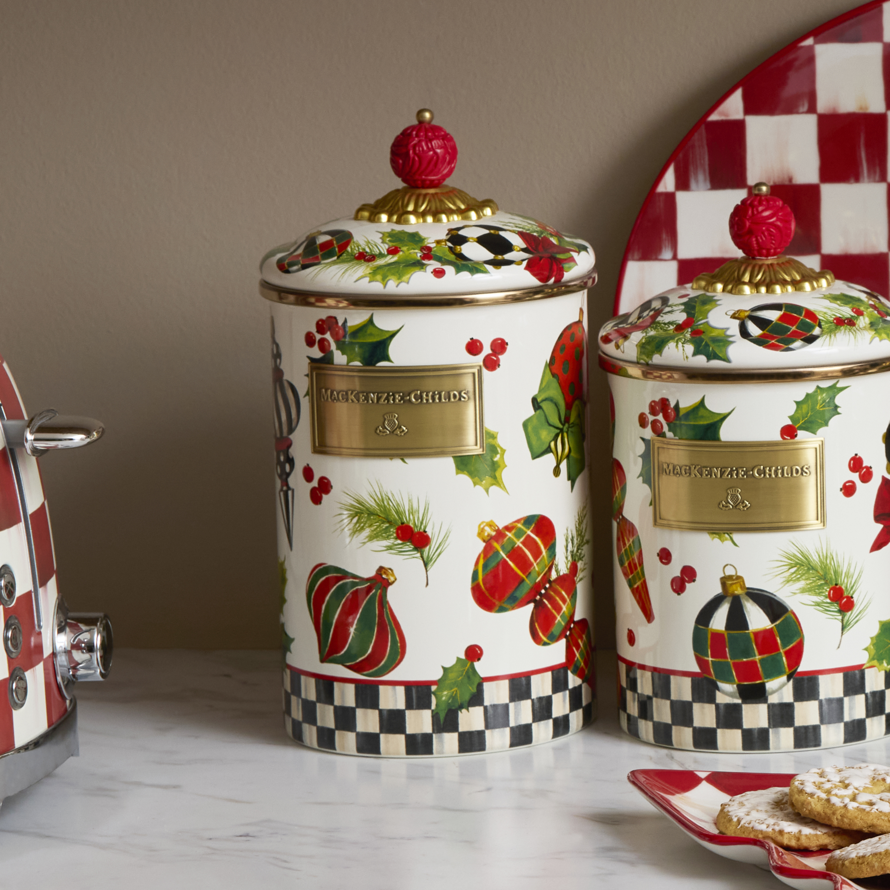 MacKenzie-Childs Deck the Halls Canister - Thumbnail 2