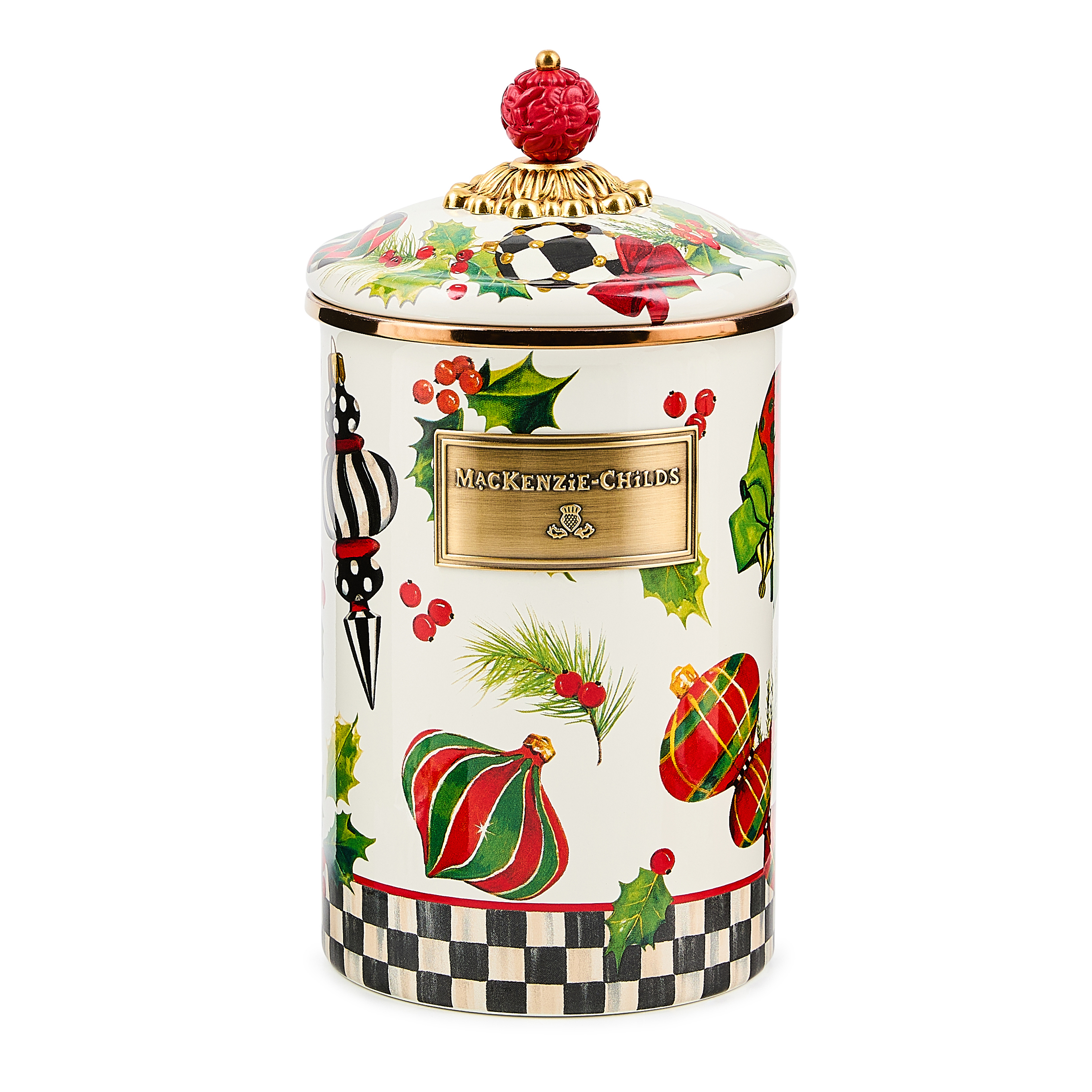 MacKenzie-Childs Deck the Halls Canister - Thumbnail 3