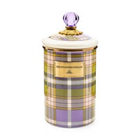 Tartan Violet Large Canister